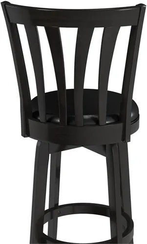 Miniatura 7 de Hillsdale Savana Taburete de cocina de madera, 29.5 pulgadas de alto, negro