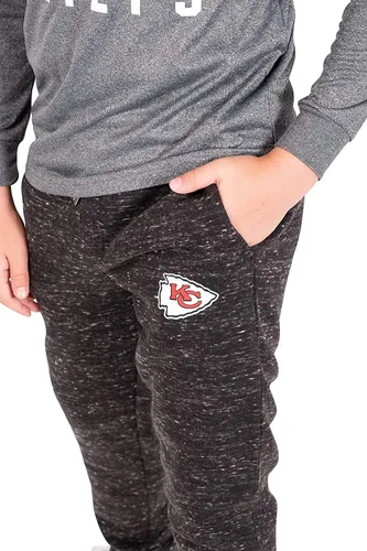Miniatura 3 de Ultra Game Boys' NFL Black Snow Fleece Jogger Sweatpants