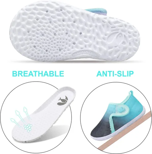 Miniatura 71 de FEETCITY Baby Boys Girls Water Sport Shoes Barefoot Kids Aqua Socks Quick-Dry Beach Swim Pool Shoes