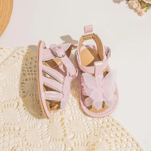Miniatura 178 de Meckior Sandalias de verano con punta abierta y suave de piel sintética para bebés y niñas pequeñas