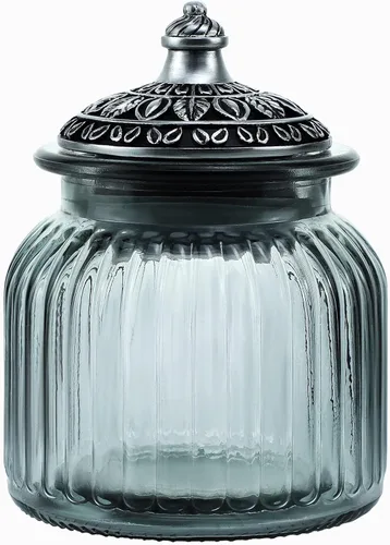 Miniatura 17 de SOCOSY Tarro de cristal transparente vintage para dulces con tapa, tarro de comida, tarro de nueces, caja de joyería, tarros de dulces de boda
