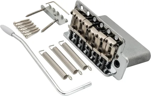 Wilkinson WOV01 Puente de trémolo Vintage ST para guitarra eléctrica de 52.5mm (2-1/16 pulgadas) con ensamble de 6 tornillos y bloque de 36mm para