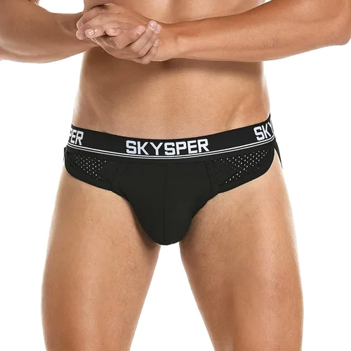 Miniatura 42 de SKYSPER Jock Strap Athletic Supporter para hombres Sexy Jockstrap Ropa interior masculina