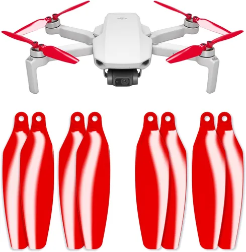 Miniatura 2 de Master Airscrew Bundle - Hélices Stealth para DJI Mini 2, Mini 2 SE, Mini SE y Mini 4K - Rojo + Azul