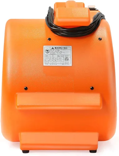 Miniatura 7 de Dryser 6pk Air Mover - Ventilador de piso industrial de 2 velocidades 1/2 HP - Ventilador de secado de alfombras naranja