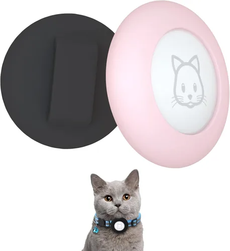 Miniatura 7 de SimpleThings Air-tag - Soporte para collar de gato, funda protectora de silicona para mascotas para Air-tag, paquete de 2 fundas impermeables