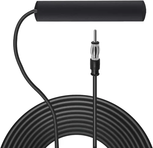 Antena de radio universal para coche, estéreo AM FM, antena de parche de montaje adhesivo para parabrisas oculto para vehículo, camión, SUV, estéreo