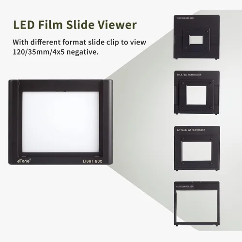 Miniatura 4 de eTone Visor de diapositivas y películas, digitalización/escaneo/copia. Escáner de caja de luz con interfaz USB de brillo ajustable 10. Viene