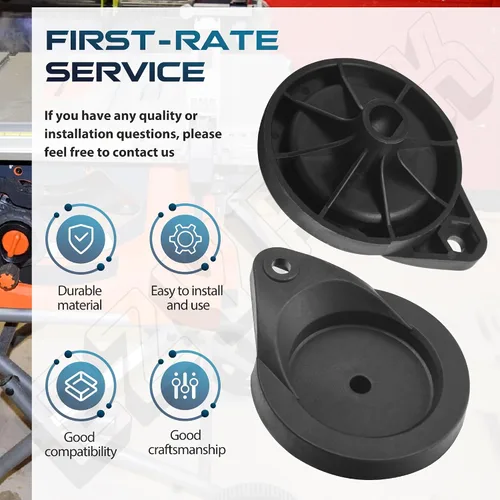 Miniatura 6 de Paquete de 2 ruedas de mano de sierra de mesa 089290001054 compatibles con sierra de mesa Ryobi R4513, rueda de mano ajustable para Ridgid, fácil