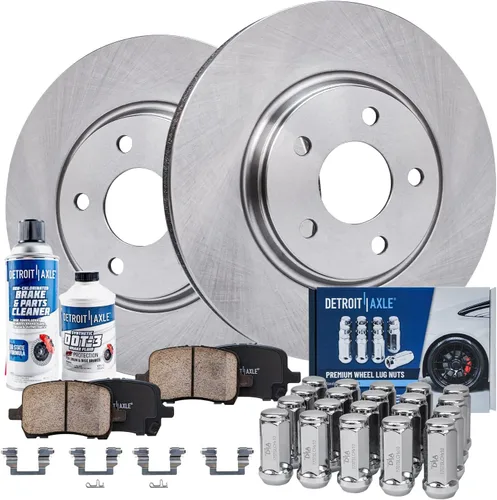 Miniatura 70 de Detroit Axle - Rotores de freno para Ford Mustang 2015 2016 2017 2018 2019 2020 2021 2022 2023 Rotores de freno de disco 2016 2017 2018 2019