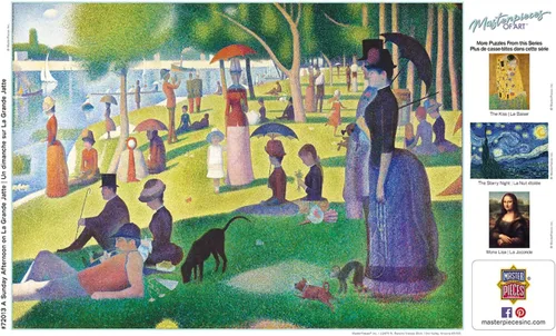 Miniatura 4 de MasterPieces Rompecabezas de 1000 piezas para adultos, familia o jóvenes, A Sunday On La Grande Jatte, 19.25 x 26.75 pulgadas
