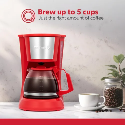Miniatura 2 de Holstein Housewares Cafetera 2 en 1 de una sola porción, doble preparación, compatible con cápsulas K-Cup y café molido, filtro reutilizable