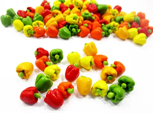 Miniatura 4 de Dolls House miniatures Lot 20 Mixed bell peppers Paprika vegetales Art Deco – El suministro de alimentos Dollhouse Alimentos – 4306