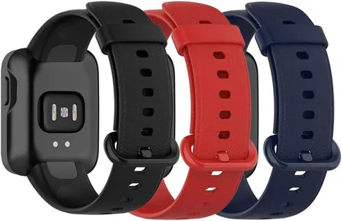 Miniatura 14 de Senter Correas de repuesto de goma suave premium de liberación rápida para Xiaomi MI Watch Lite/Redmi Watch Smart Watch Rojo