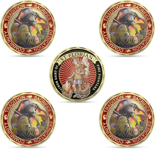 Miniatura 10 de Moneda de desafío de oración para paramédicos EMS de 5 piezas