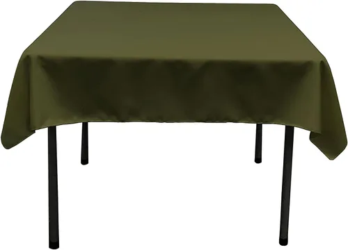 Miniatura 101 de LA Linen. Mantel cuadrado de popelina de poliéster