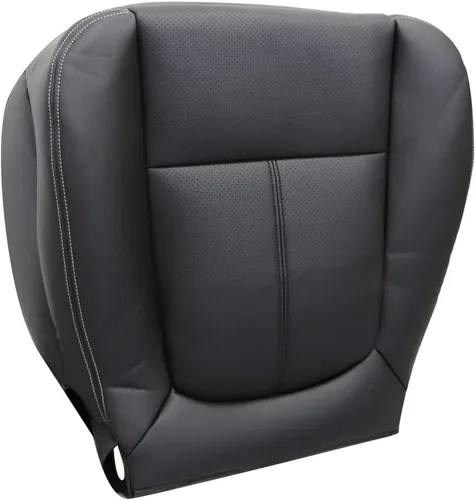 Miniatura 6 de Priprilod Funda de asiento de repuesto perforada de cuero negro compatible con Ford F250 F350 F450 F550 Lariat 2011 2012 2013 2014 2015 2016