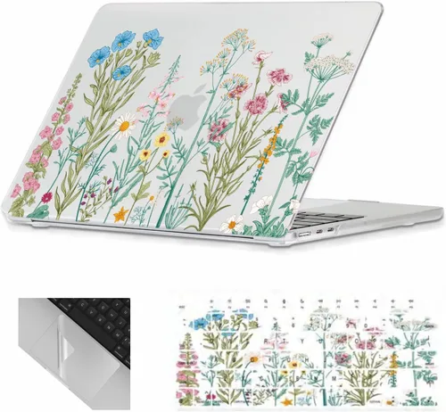 Se7enline Funda compatible con MacBook Air de 15 pulgadas M4 M3 M2 2025 2024 2023 de 15.3 pulgadas con MacBook Air A2941/A3114/A3241 funda rígida