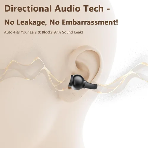 Miniatura 3 de Auriculares inalámbricos 2026, Bluetooth 6.0, diseño de clip de oreja abierta para un uso cómodo y seguro, duración de la batería de 50 horas
