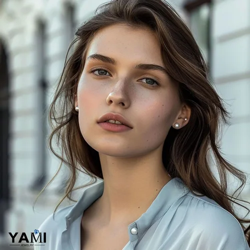 Miniatura 16 de YAMI Black/Grey/White Pearl Earrings, Real Cultured Pearl, 925 Sterling Silver Stud Earrings Plated with 18K Gold, Classic & Elegant Jewelry Gifts