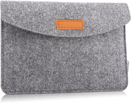 Miniatura 9 de MoKo Bolsa de 7-8 Pulgadas, Funda Protectora de Feltro para Tablet Portátil Compatible con iPad Mini (A17 Pro) 8.3" 2024, iPad Mini 6/5/4/3/2/1, Gris