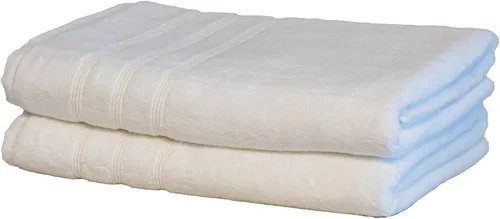 Miniatura 18 de Mosobam Juego de 4 toallas turcas de lujo de 35 x 70 pulgadas, color gris claro (gris), viscosa de bambú de 24.69 oz/m² y algodón peinado turco