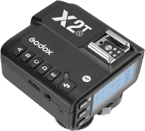 Miniatura 5 de Godox Disparador de flash inalámbrico X2T-N 2.4G compatible con cámara Nikon i-TTL HSS1/8000s HSS, con 5 botones de grupo, conexión Bluetooth
