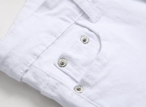 Miniatura 4 de Jeans ajustados para niño, elásticos, de aspecto desgastado y desgarrado