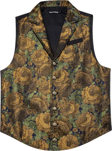 Miniatura 4 de Barry.Wang Chaleco de traje victoriano de cachemira para hombre, cuello a medida, formalocio, steampunk, gótico, chaleco