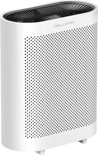 Purificador de aire True HEPA GL-FS32 | Sistema de filtración de 4 etapas, funcionamiento ultrasilencioso y sensor de calidad del aire, ideal para