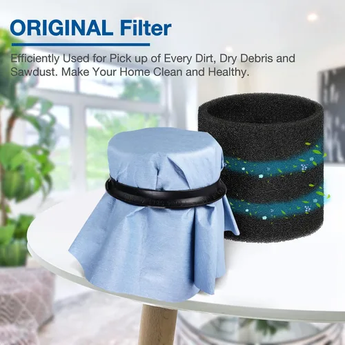 Miniatura 5 de Shop-Vac 90107 Filtro de disco de papel reutilizable para la mayoría de aspiradoras Shop-Vac en húmedo/seco de 5 galones y más, piezas de repuesto