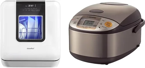 Miniatura 8 de COMFEE' Paquete de mini lavavajillas con BLACK+DECKER 2.0 pies cúbicos Lavadora portátil para apartamentos, casas rodantes y casas pequeñas