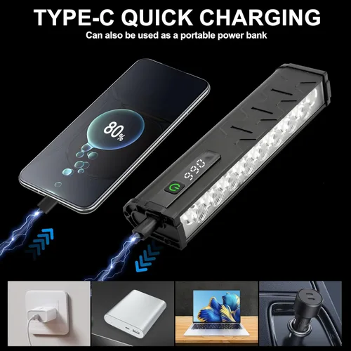 Miniatura 8 de 17* LED 4800 Lumen Bike Lights, USB-C Rechargeable Bicycle Light, Super Bright Bike Lights for Night Riding, IP65 Waterproof Bicycle Headlight, for