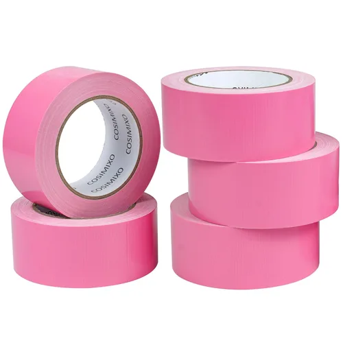 Miniatura 11 de COSIMIXO Paquete de 5 cintas adhesivas verdes resistentes, 2 pulgadas x 30 yardas, fuerte, flexible, sin residuos, para todo tipo de clima
