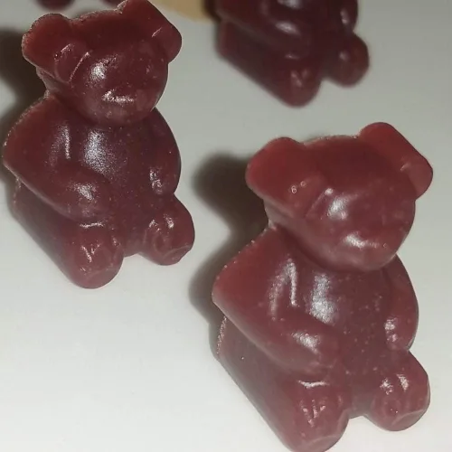 Miniatura 5 de Palksky Molde grande de goma de oso de 20 cavidades/molde de crayón de oso grande para brownie, muffins, chocolate, ganache, gelatina, pralines