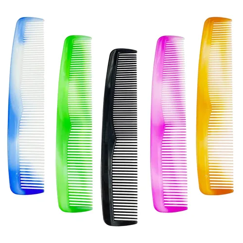 zYoung Juego de 50 peines de pelo de plástico fino con bolsillo para mujeres y hombres, peine de aderezo fino, Peines para cabello