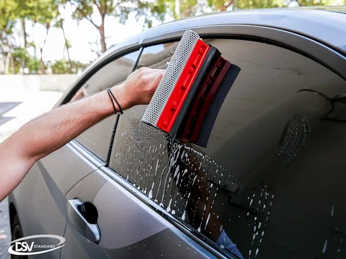 Miniatura 6 de DSV Standard Escobilla limpiacristales para limpieza de ventanas, herramienta de limpieza de ventanas para parabrisas de coche, puerta de ducha