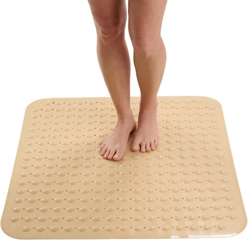Miniatura 33 de ENKOSI Tapete de ducha extra grande antideslizante – 47 x 32 pulgadas – Tapete de ducha de baño XL – Tapetes de ducha grandes para suelos de ducha