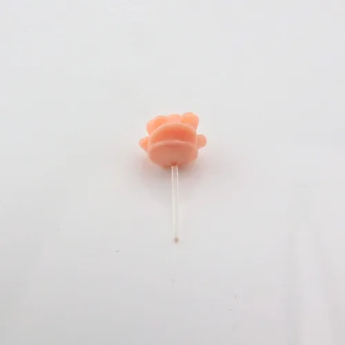 Miniatura 2 de Pendientes de poste de plástico hipoalergénico con forma de rosa de 0.354 in, orejas sensibles al metal