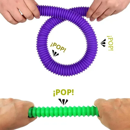 Miniatura 4 de Paquete de 32 tubos de reventar burbujas, tubos para ansiedad para niños y adultos, juguetes sensoriales para aliviar el estrés y la ansiedad