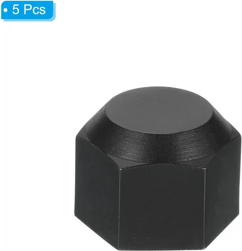 Miniatura 3 de PATIKIL Tapón de plástico de 5/8 pulgadas, rosca hembra 7/8-14UNF, 5 piezas de 45 grados SAE Flare tubo de montaje de válvula tapón para aire