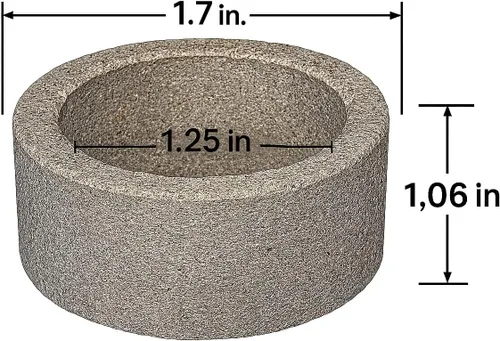 Miniatura 2 de Awesome Aquatic Pesas de plantas de acuario, anillos de cerámica, paquete de 6 unidades, macetas de anclaje sin plomo, antiflotante, soporte