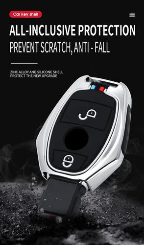 Miniatura 7 de ontto Funda para llavero para Mercedes-Benz Clase B C E S G M V Clase CLA