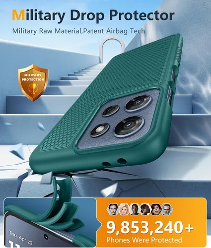 Miniatura 240 de FNTCASE Funda para iPhone 17 Pro: Fundas delgadas translúcidas de color azul claro compatibles con MagSafe, protección completa de la cámara