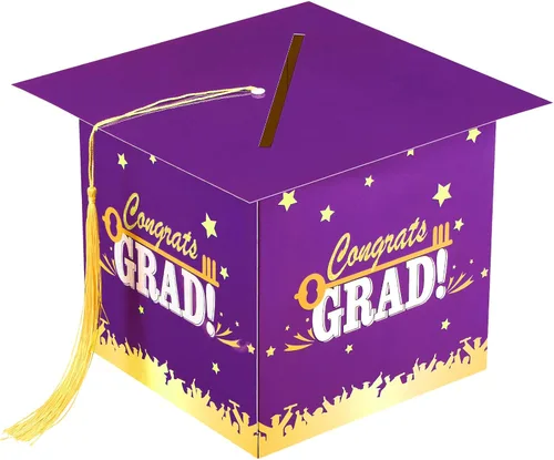 Miniatura 10 de Outus Caja de tarjetas de graduación 2026 con borla, titular de la tarjeta de felicitación para graduación, caja de regalo de graduación