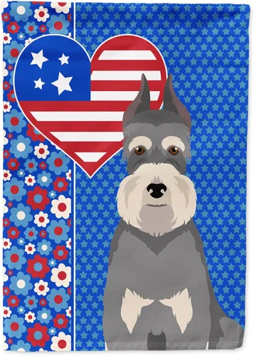 Miniatura 125 de Caroline's Treasures WDK5119GF - Bandera de jardín americana de Airedale Terrier de Estados Unidos, color negro y tostado, bandera decorativa