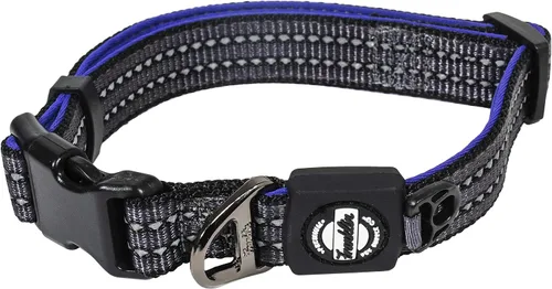 Miniatura 11 de Franklin Pet Supply Co. - Collar de nailon para perro, comodidad reflectante, ajuste, neopreno, ajustable, pequeño, mediano, grande, cachorro, Negro