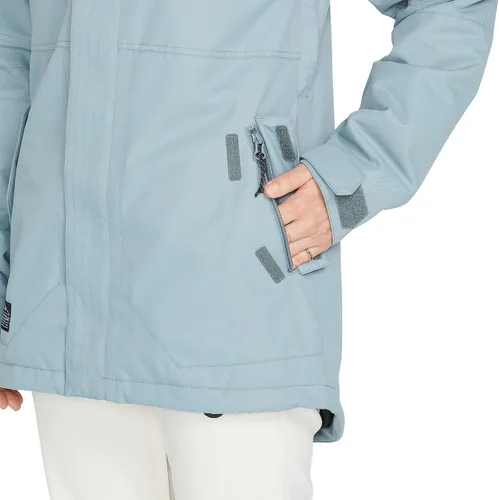 Miniatura 10 de Volcom Fawn - Chaqueta con capucha para mujer con aislamiento para snowboard y esquí Violeta Violet Ice