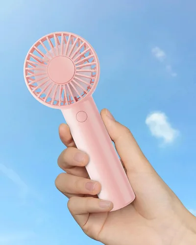 Miniatura 8 de Edvision Mini Ventilador de Mano, Potente Ventilador Personal Portátil de 3 Velocidades, Diseño Bonito y de Bolsillo, Recargable por USB