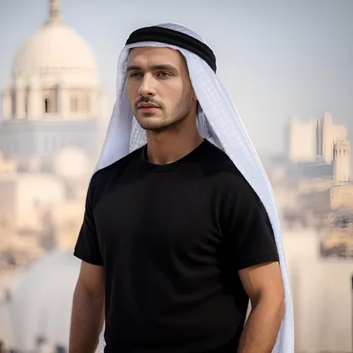 Miniatura 7 de Jmkcoz Shemagh árabe táctico desierto keffiyeh pañuelo para la cabeza turbante árabe cuello diadema traje árabe musulmán para hombres mujeres